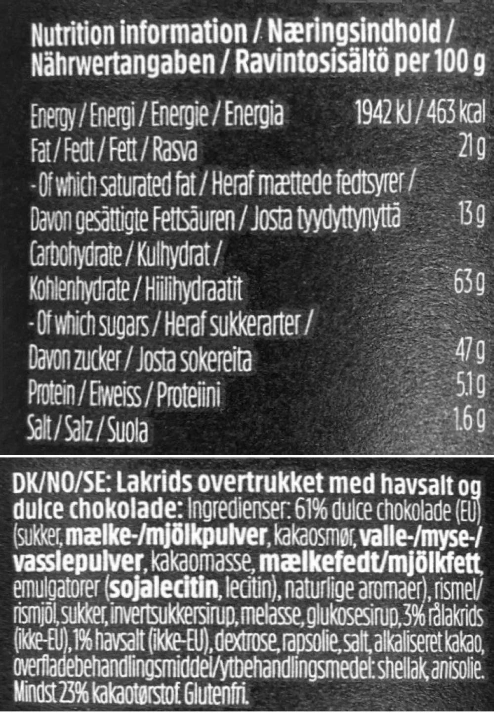 Bülow Lakrids - D - Salt & karamel, flowpack