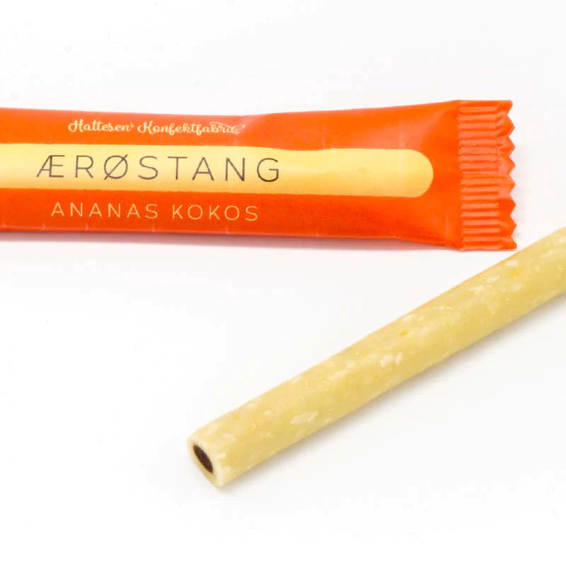 Hattesens Konfektfabrik - Ærøstang m. ananas & kokos