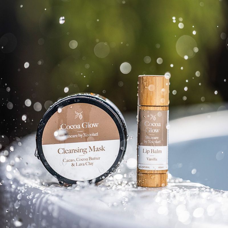 Cocoa Glow rensemaske med kakao og lava ler 100 g