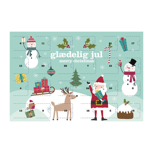 Giving Deer Julekalender 24 låger glædelig jul til børn julemotiver