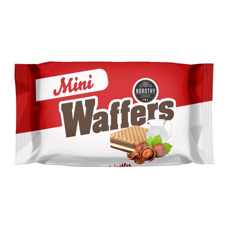 miniwaffers vafler vaniljefyld chokoladefyld kalenderfyld chokolade snacks mælkechokolade