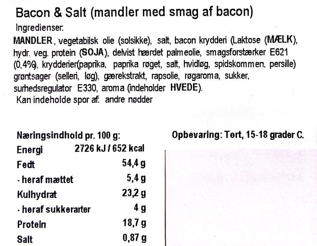 Xocolatl - Bacon & Salt mandler