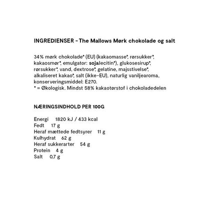 The Mallows - Skumfidus m. havsalt & mørk chokolade