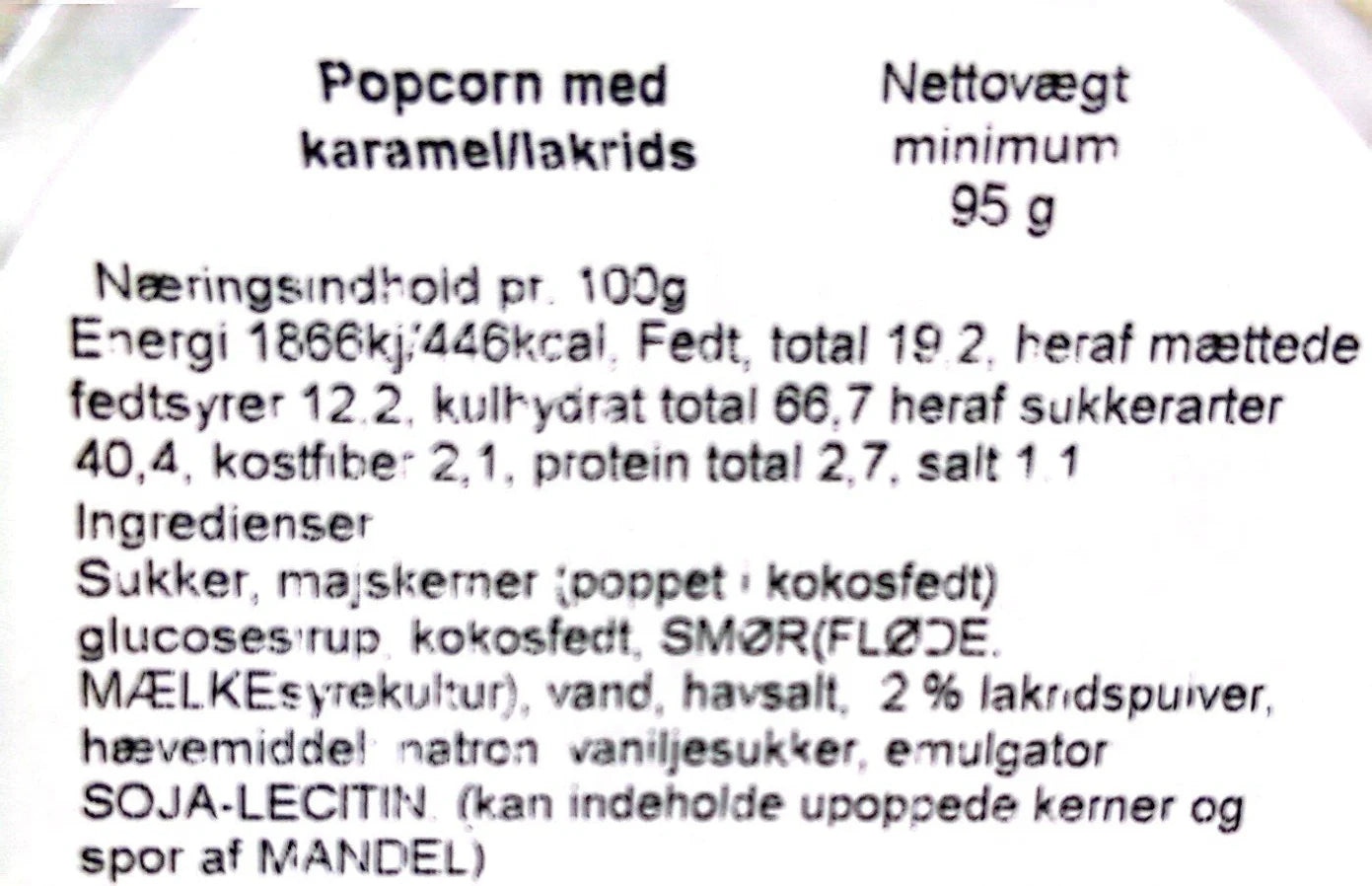 NoCrap - Popcorn m. karamel & lakrids