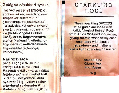 SWEEDS - Vingummi m. sparkling rosésmag