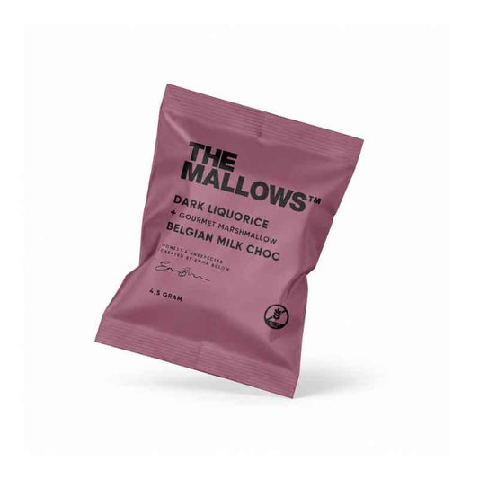 The Mallows dark liquorice lakrids flowpack individuelt indpakket skumfidus