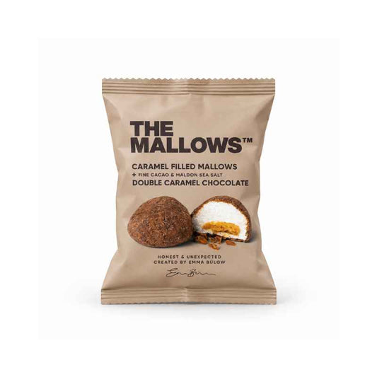 the mallows caramel filled mallows double caramel chocolate skumfidus fyldt
