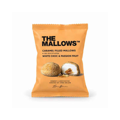 The Mallows karamelfyldt skumfidus med passionsfrugt, havtorn og hvid chokolade