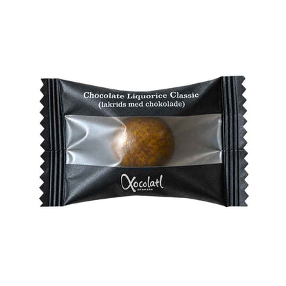 Xocolatl Lakrids – Mælkechokolade lakrids classic flowpack individuelt indpakket